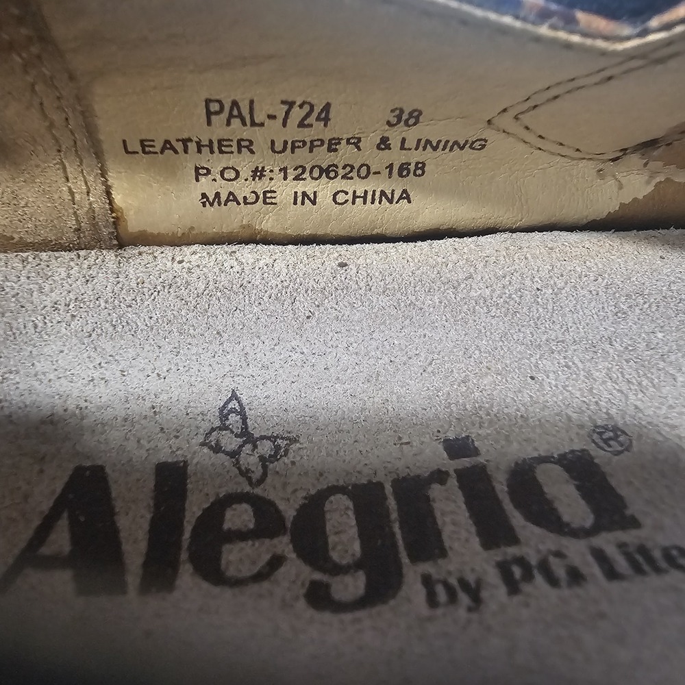 Alegria PG Lite Paloma Mary Janes Size 38 PAL-724  Multicolor - Picture 5 of 9